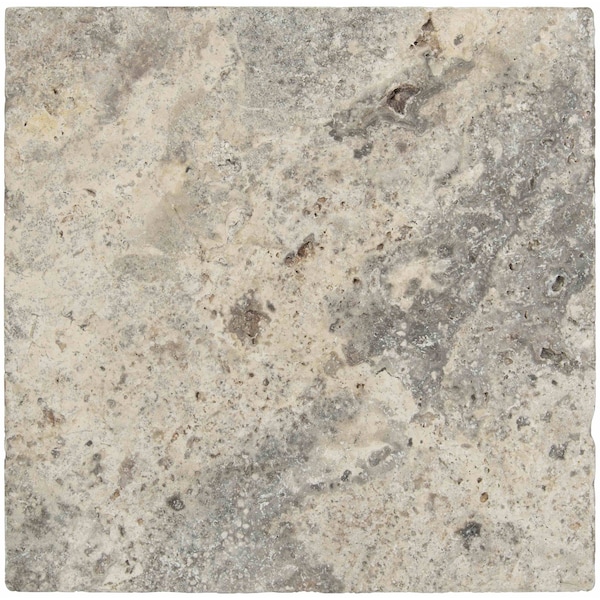 Msi Silver SAMPLE Tumbled Travertine Paver Tile ZOR-LSC-0061-SAM - main